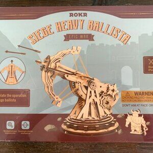 Rokr 3D Siege Heavy Ballista Wood Puzzle Model Kit KW401 - New